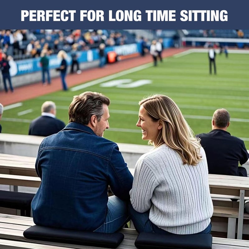 UCOMFEEL Portable Bleacher Seat Cushions with Handle, 2 Inches Thick, Waterproof Oxford Fabric, Zipper Design, Set of 2 (Blue) - Image 5
